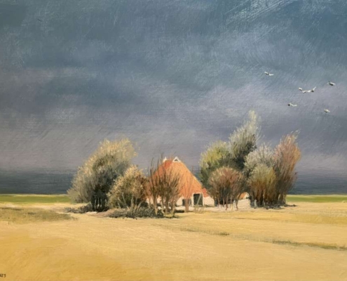 Vlieland, olie op paneel, 20x30 cm, €500