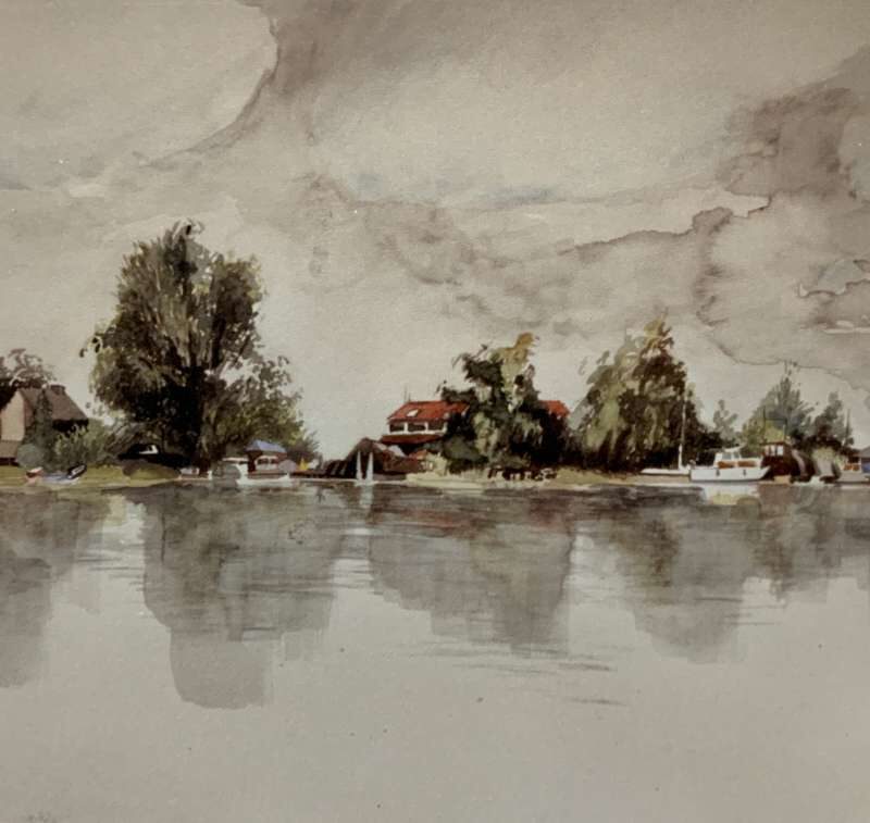 Gedetailleerde aquarel van Jeroen Coender